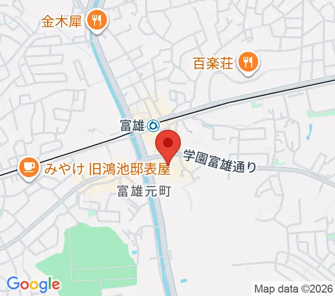 サンシャインギターの地図