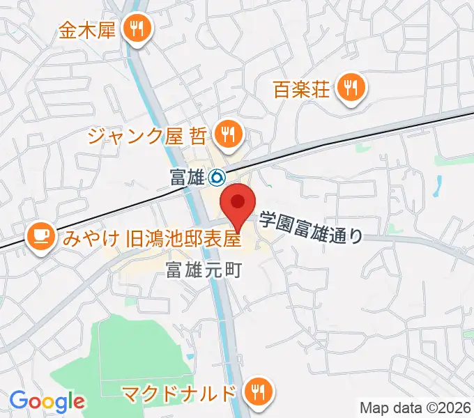 サンシャインギターの地図