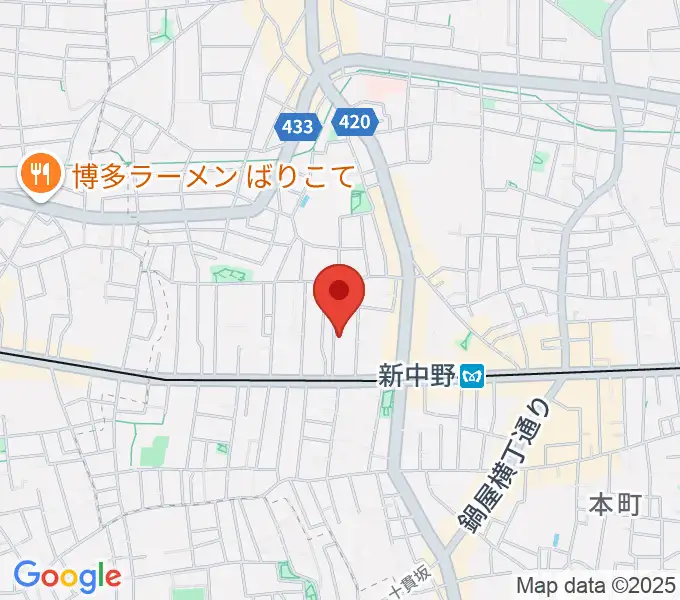 キース工房音楽教室の地図