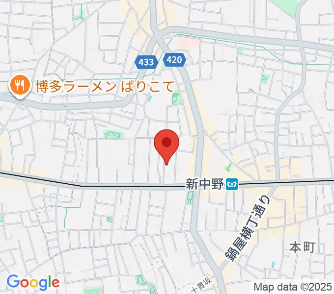 キース工房音楽教室の地図