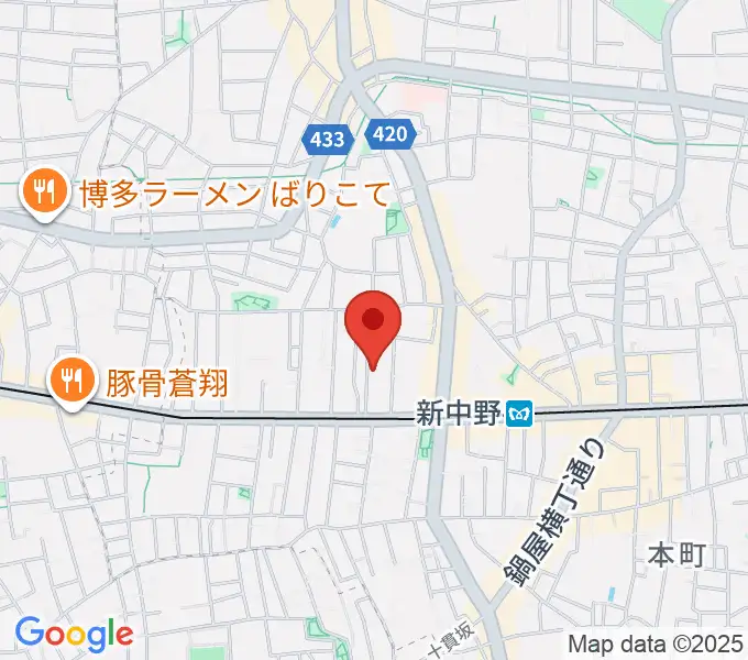 キース工房音楽教室の地図