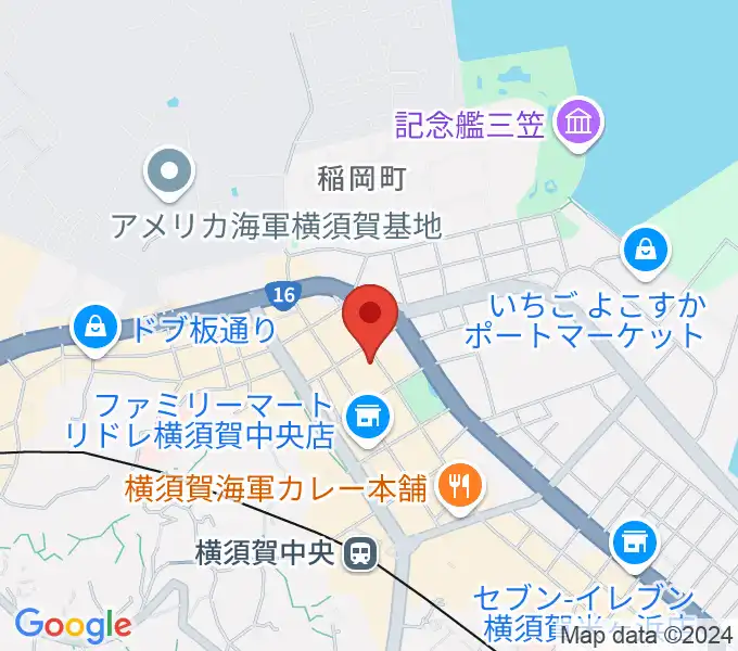 オクターヴ 横須賀中央センターの地図