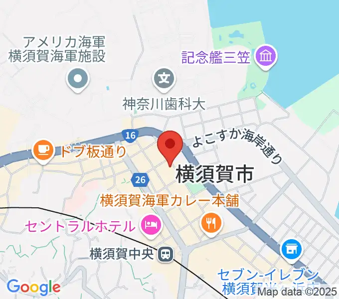 オクターヴ 横須賀中央センターの地図