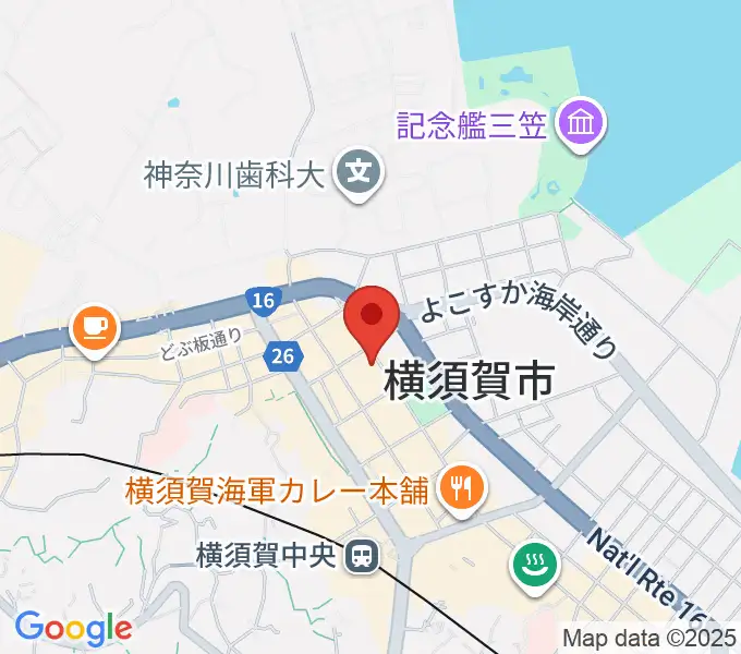 オクターヴ 横須賀中央センターの地図