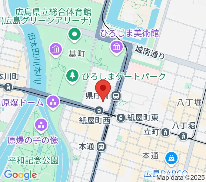 山野楽器 そごう広島店の地図
