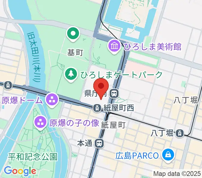 山野楽器 そごう広島店の地図