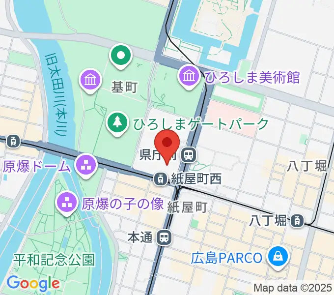 山野楽器 そごう広島店の地図