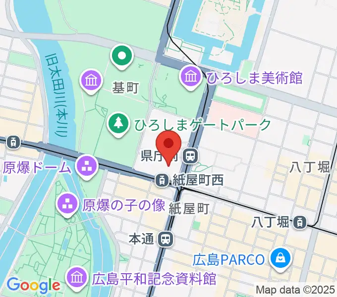 山野楽器 そごう広島店の地図