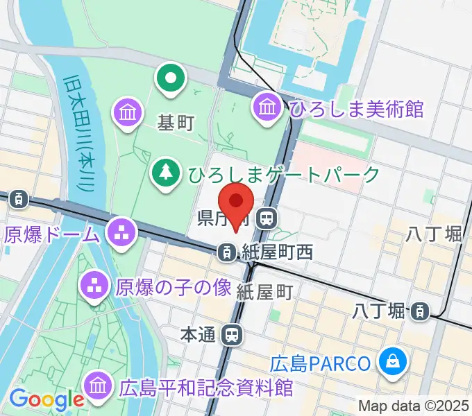 山野楽器 そごう広島店の地図