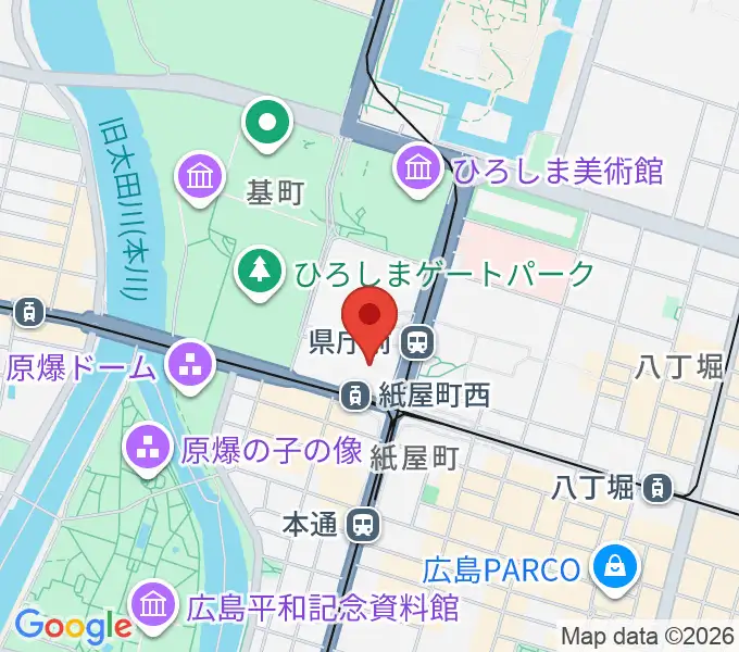 山野楽器 そごう広島店の地図