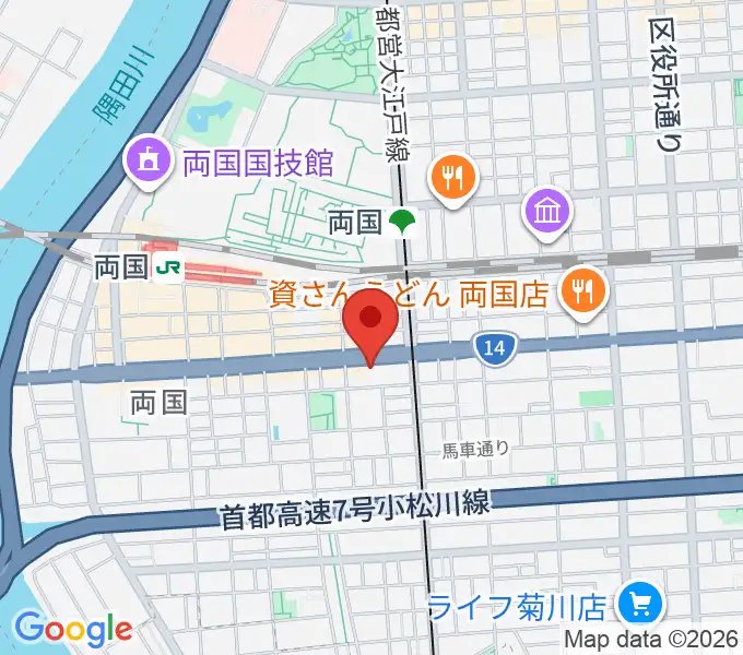 大沢フラメンコアカデミーの地図