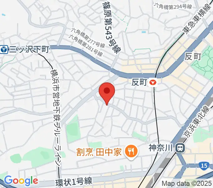 横浜ピアノ調律学院の地図