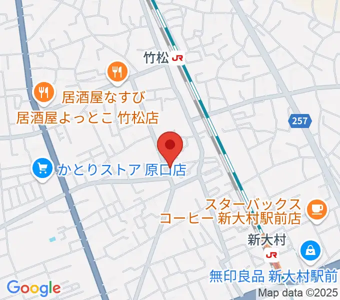 スタヂオギター教室の地図