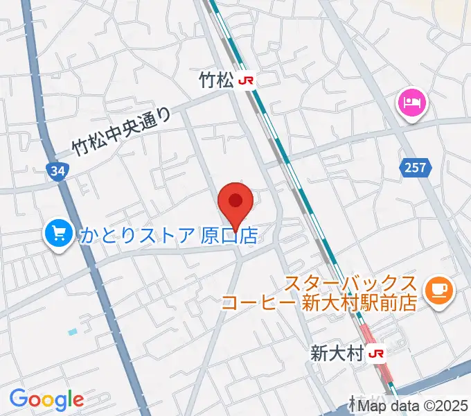 スタヂオギター教室の地図