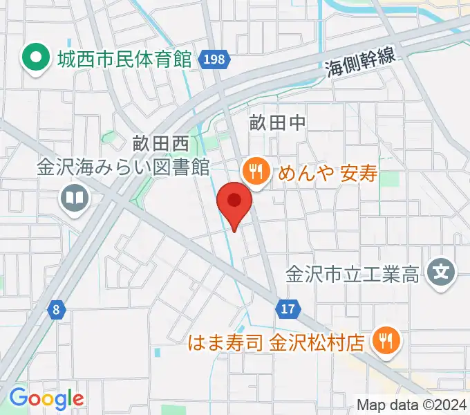 サウンドワーク九里の地図