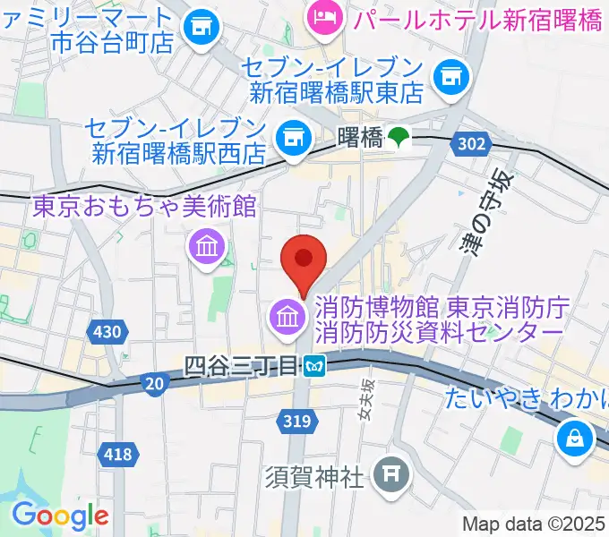 四谷BLUE HEATの地図