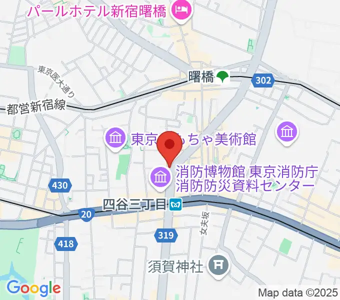 四谷BLUE HEATの地図