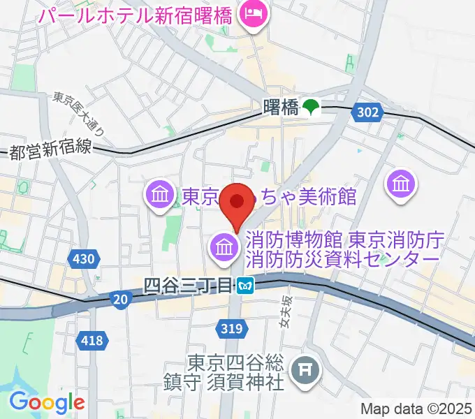四谷BLUE HEATの地図