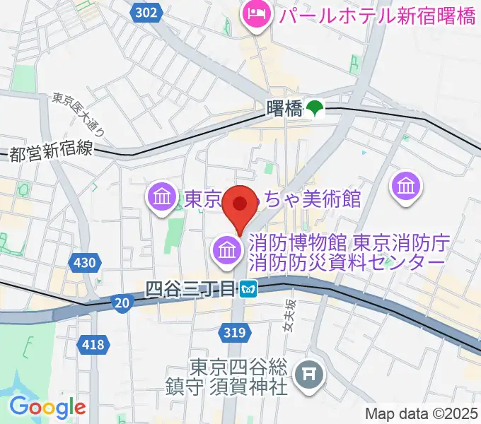 四谷BLUE HEATの地図