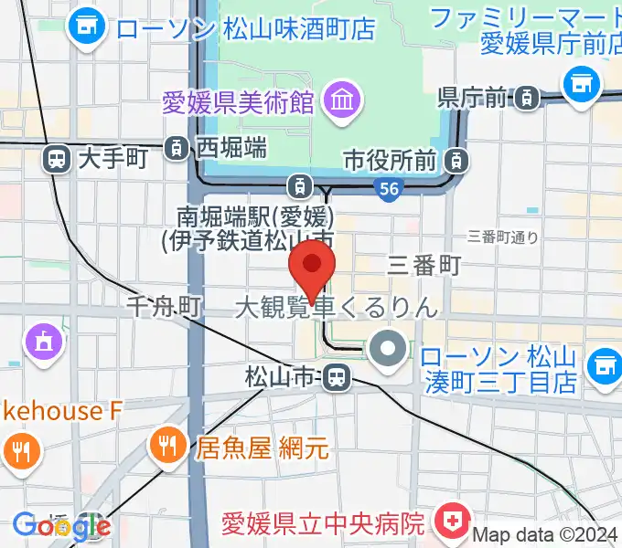 マツヤマ楽器 ミューズ音楽教室の地図