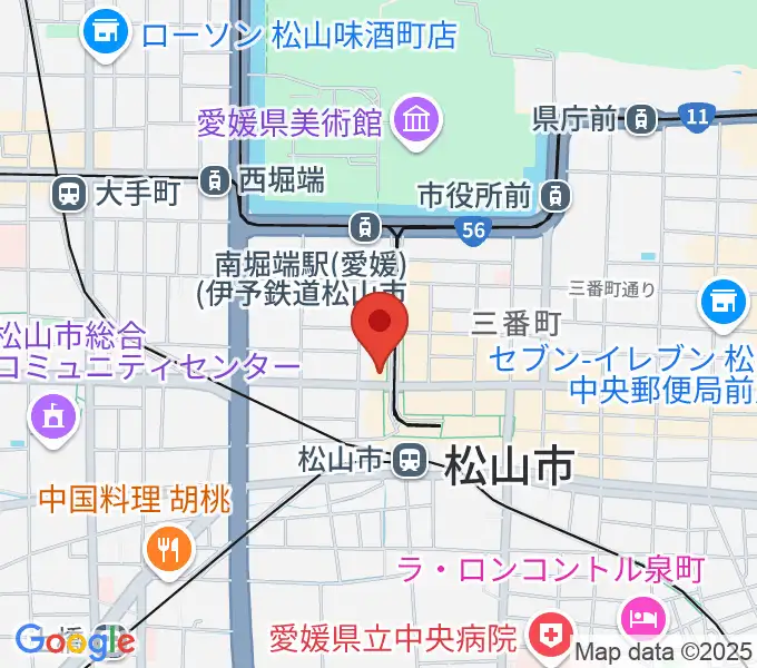 マツヤマ楽器 ミューズ音楽教室の地図