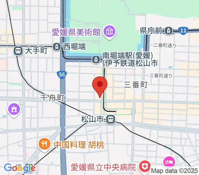 マツヤマ楽器 ミューズ音楽教室の地図