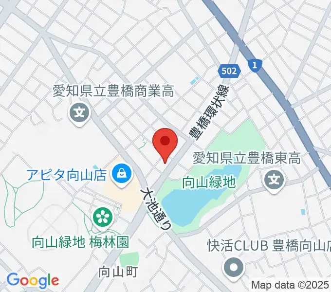 音楽創生ピアノフォルテの地図