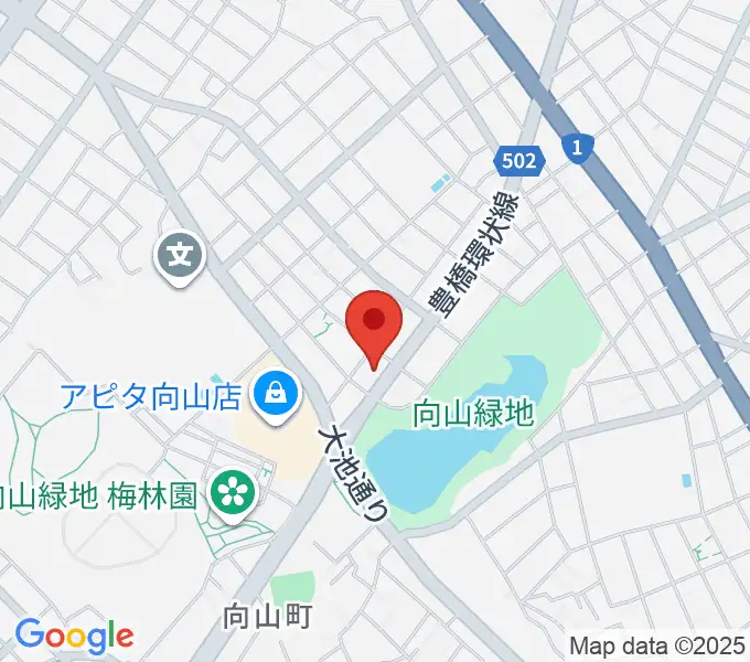 音楽創生ピアノフォルテの地図