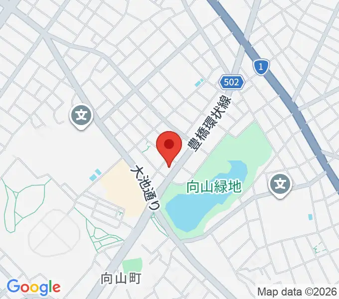 音楽創生ピアノフォルテの地図