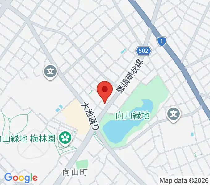 音楽創生ピアノフォルテの地図