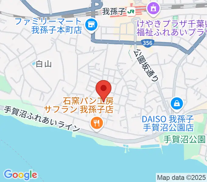 我孫子ピアノ教室コンチェルトの地図