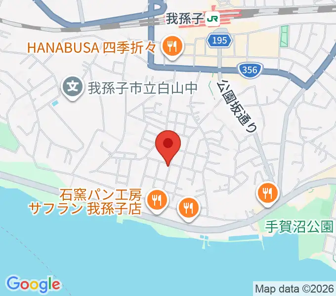 我孫子ピアノ教室コンチェルトの地図