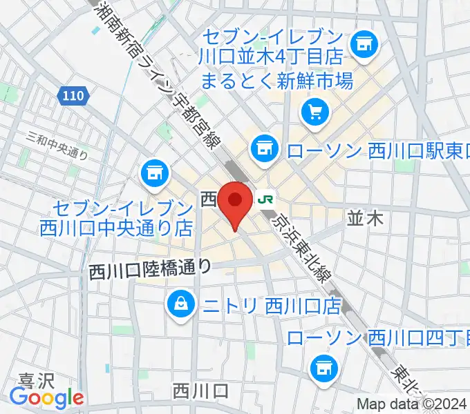 エムズパーカッションラボの地図