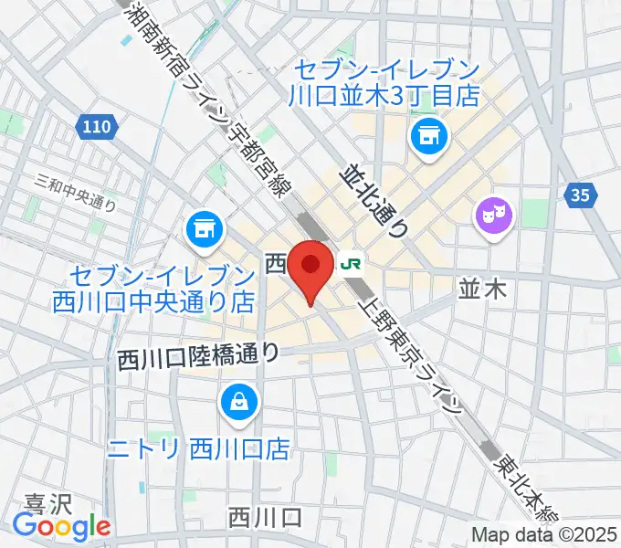 エムズパーカッションラボの地図