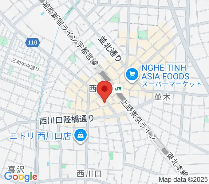 エムズパーカッションラボの地図