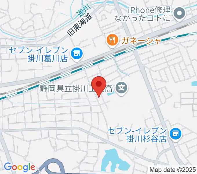 ピアノ教室中山・武田隆子の地図