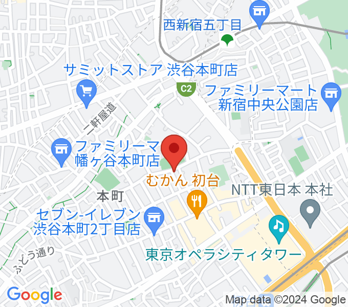 中川ピアノ教室 渋谷校の場所