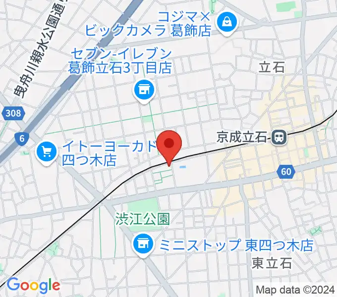 あきこピアノ教室の地図