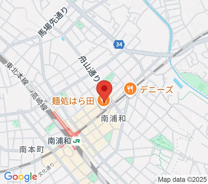 八木音楽教室の地図