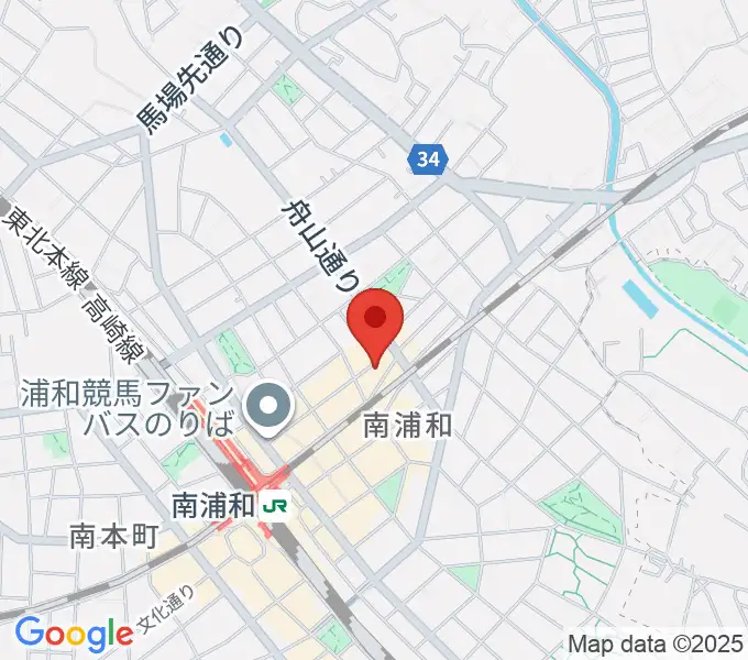 八木音楽教室の地図