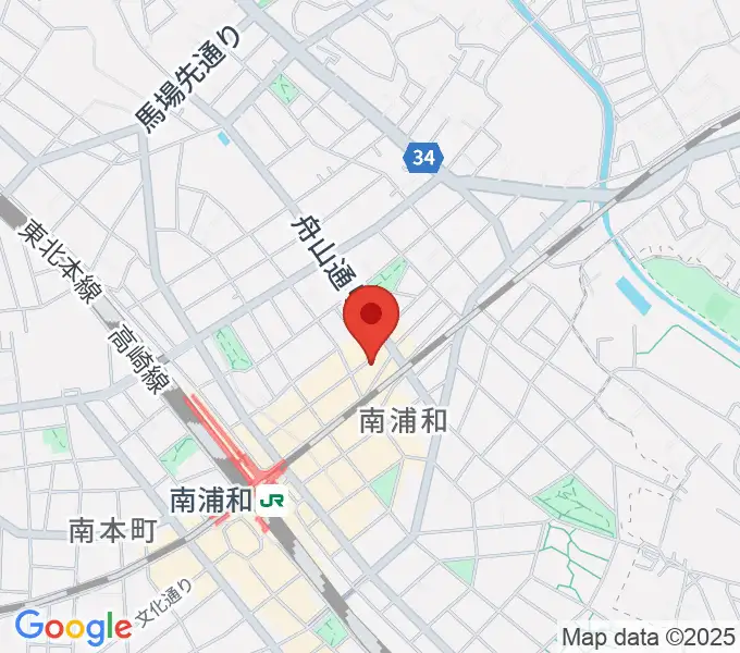 八木音楽教室の地図