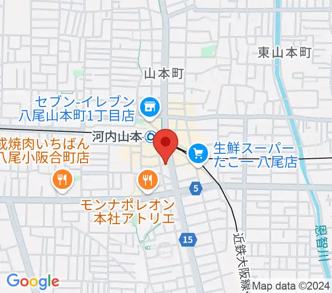 F2音楽教室の地図