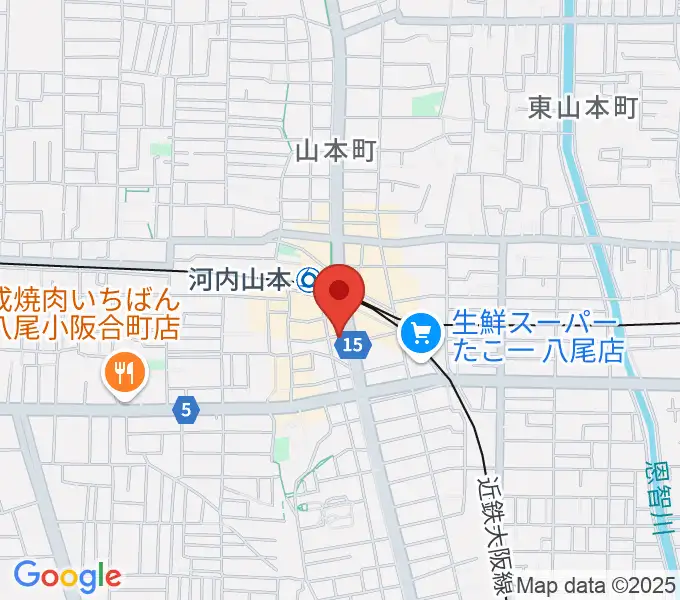 F2おんがく教室の地図