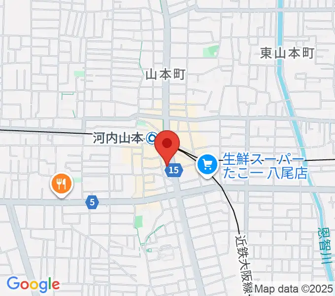 F2おんがく教室の地図