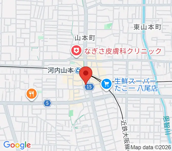 F2おんがく教室の地図