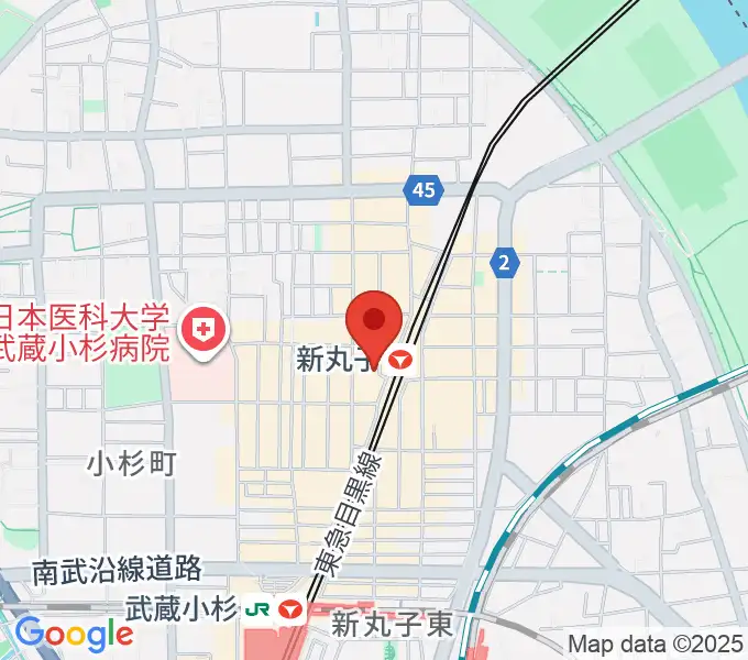 ルナハープ教室の地図