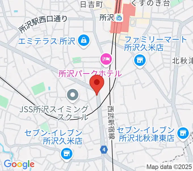 MTミュージックスクールの地図