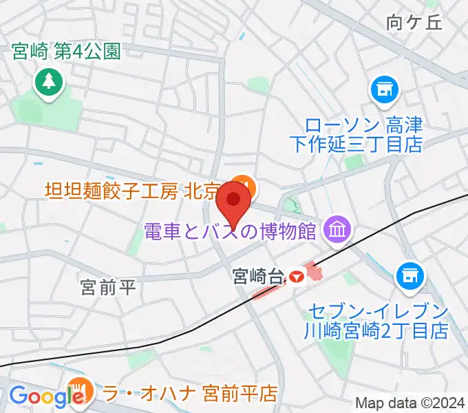 音楽教室ミューゼの地図