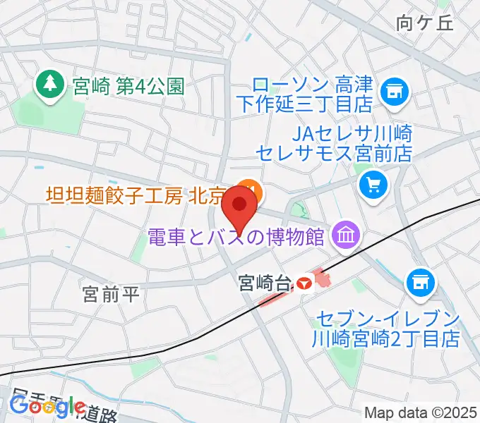 音楽教室ミューゼの地図