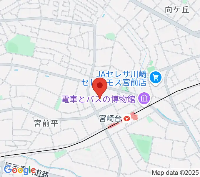 音楽教室ミューゼの地図